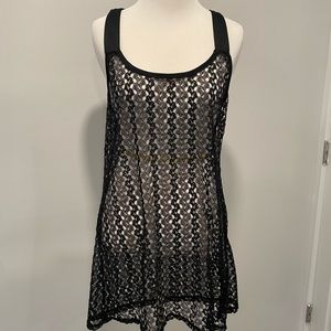 NWT Black Swim Suit Cover Up